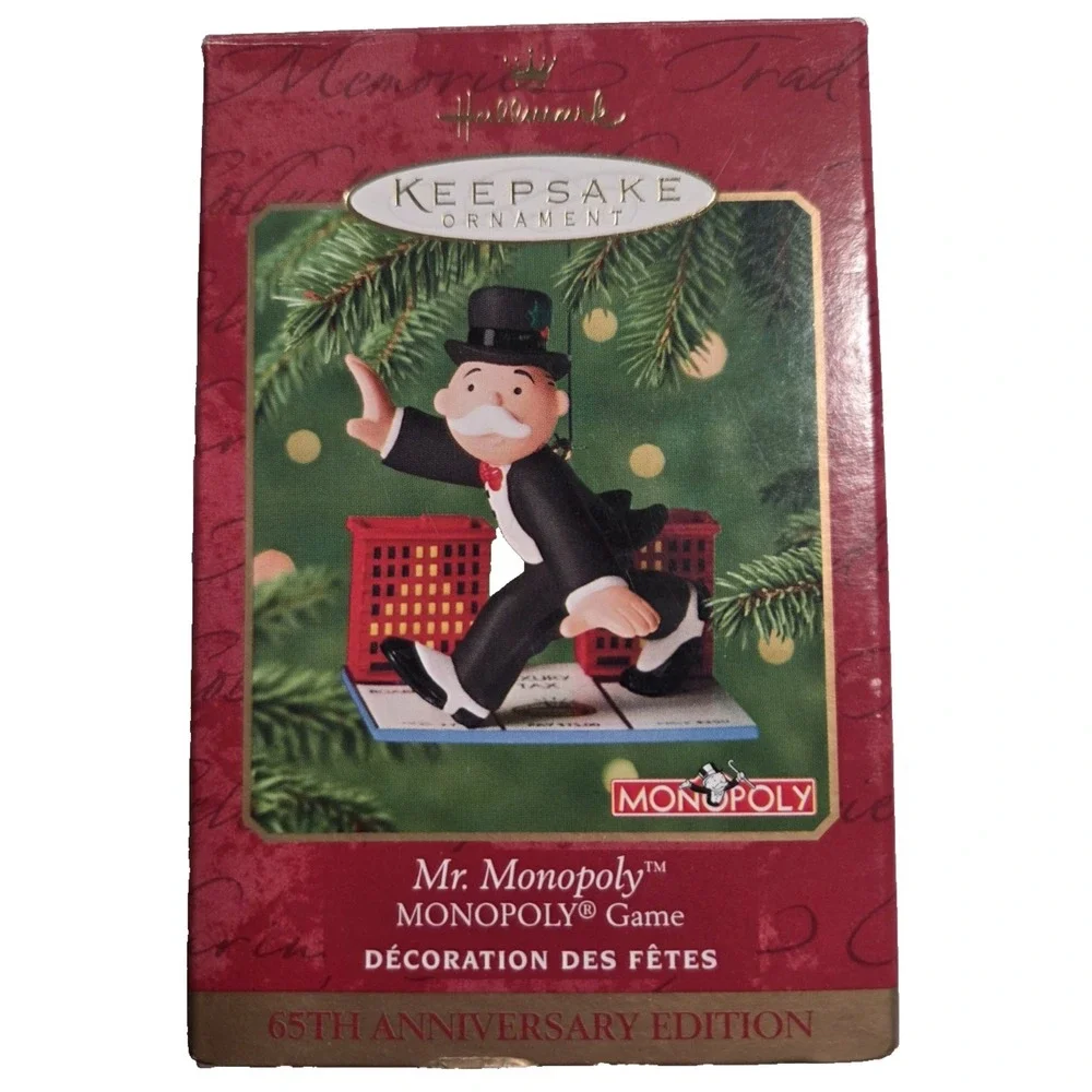 Hallmark 2000 Mr. Monopoly 65th Anniversary Edition Keepsake Ornament‎